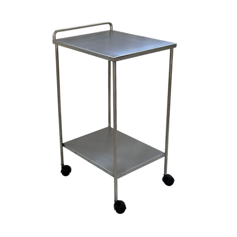 Mesa Auxiliar em Inox com Rodízio