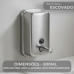Dispenser Álcool Ou Sabonete Líquido Inox 500ml P/ Parede